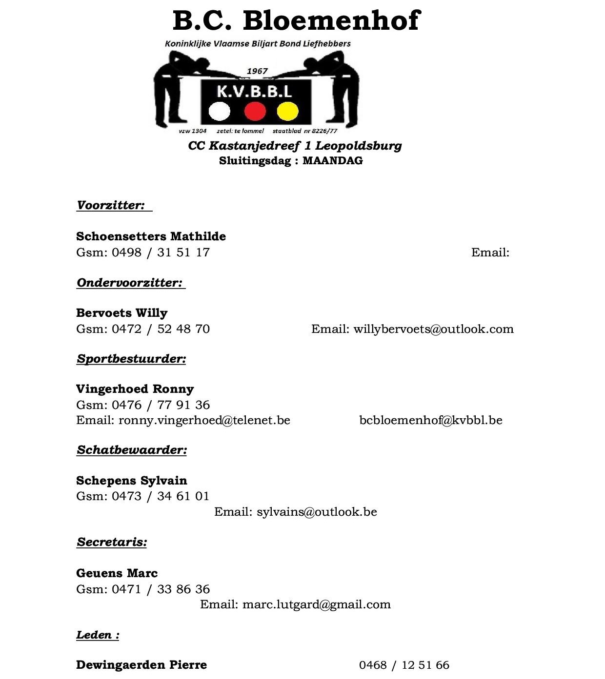 BC Bloemenhof 2026 2027