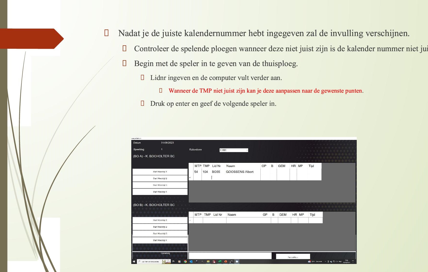 Gebruik Biljartprogramma 04