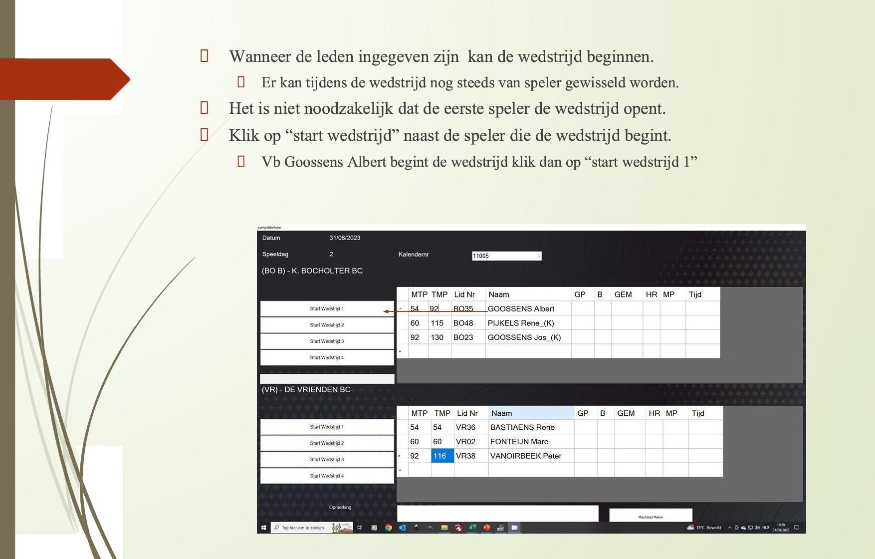 Gebruik Biljartprogramma 05