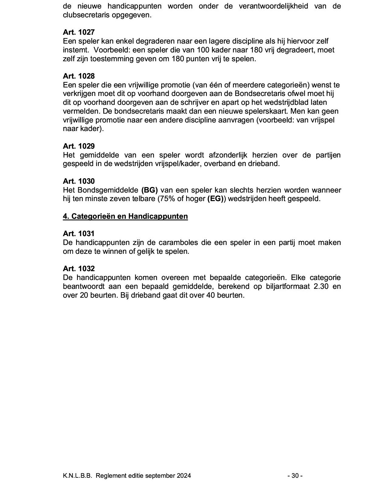 Gemeenschappelijk Reglement KNLBB KVBBL sept 2024 p 30