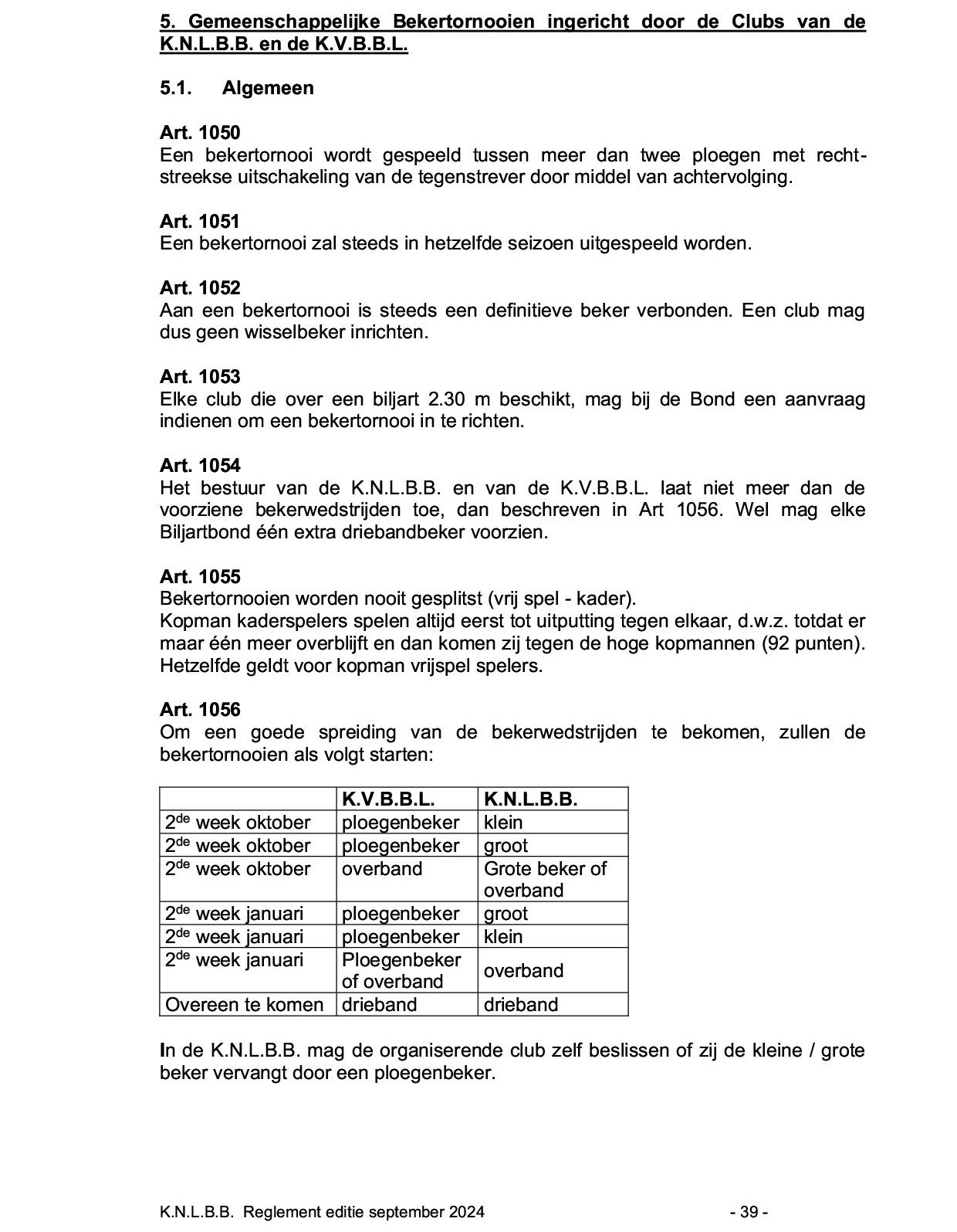 Gemeenschappelijk Reglement KNLBB KVBBL sept 2024 p 39