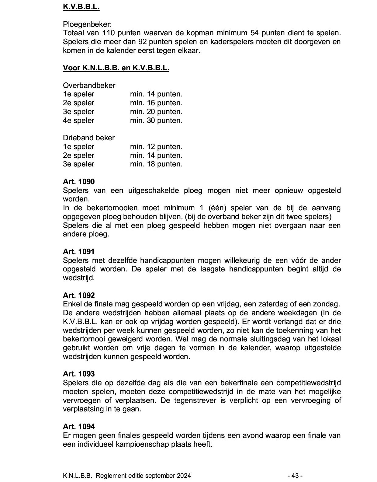 Gemeenschappelijk Reglement KNLBB KVBBL sept 2024 p 43