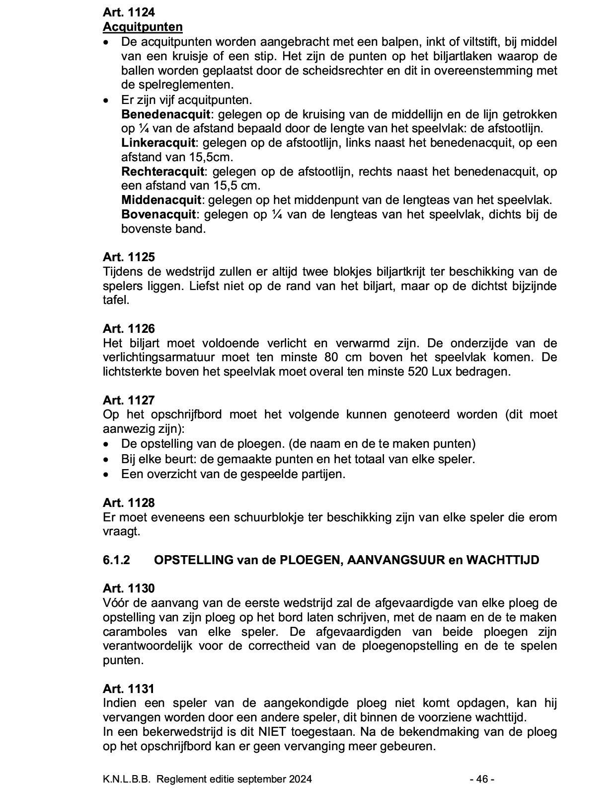 Gemeenschappelijk Reglement KNLBB KVBBL sept 2024 p 46